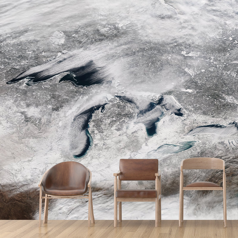 Eco-friendly Wall Mural Wallpaper Map Photography Sitting Room Wall Mural
