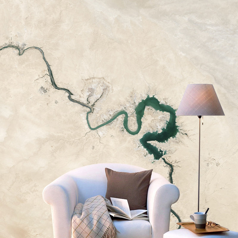 Eco-friendly Wall Mural Wallpaper Map Photography Sitting Room Wall Mural