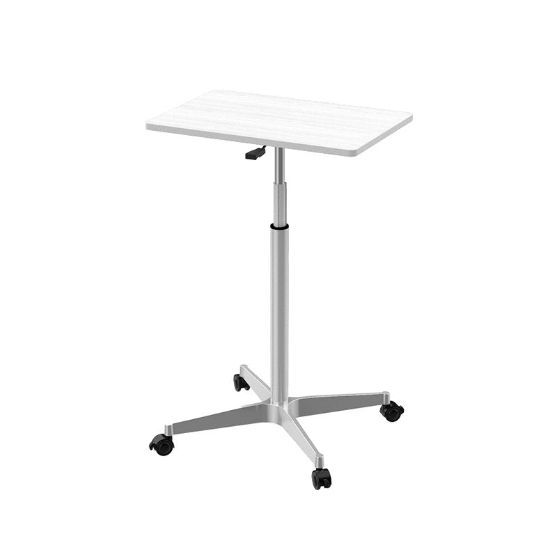 Rectangular Standing Desk Manufactured Wood Adjustable Desk with Caster Wheels