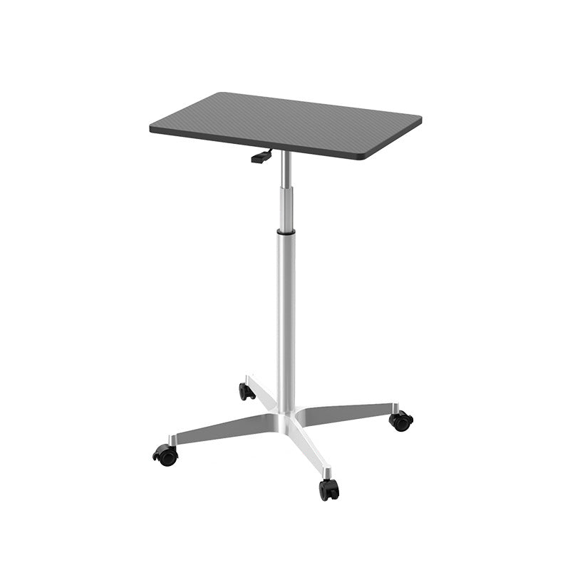 Rectangular Standing Desk Manufactured Wood Adjustable Desk with Caster Wheels