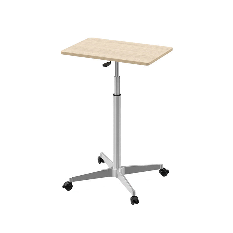 Rectangular Standing Desk Manufactured Wood Adjustable Desk with Caster Wheels