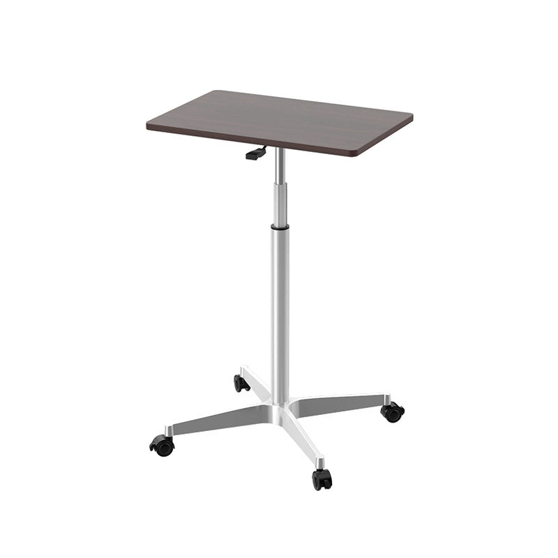 Rectangular Standing Desk Manufactured Wood Adjustable Desk with Caster Wheels