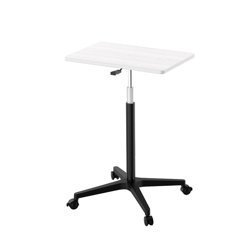 Rectangular Standing Desk Manufactured Wood Adjustable Desk with Caster Wheels