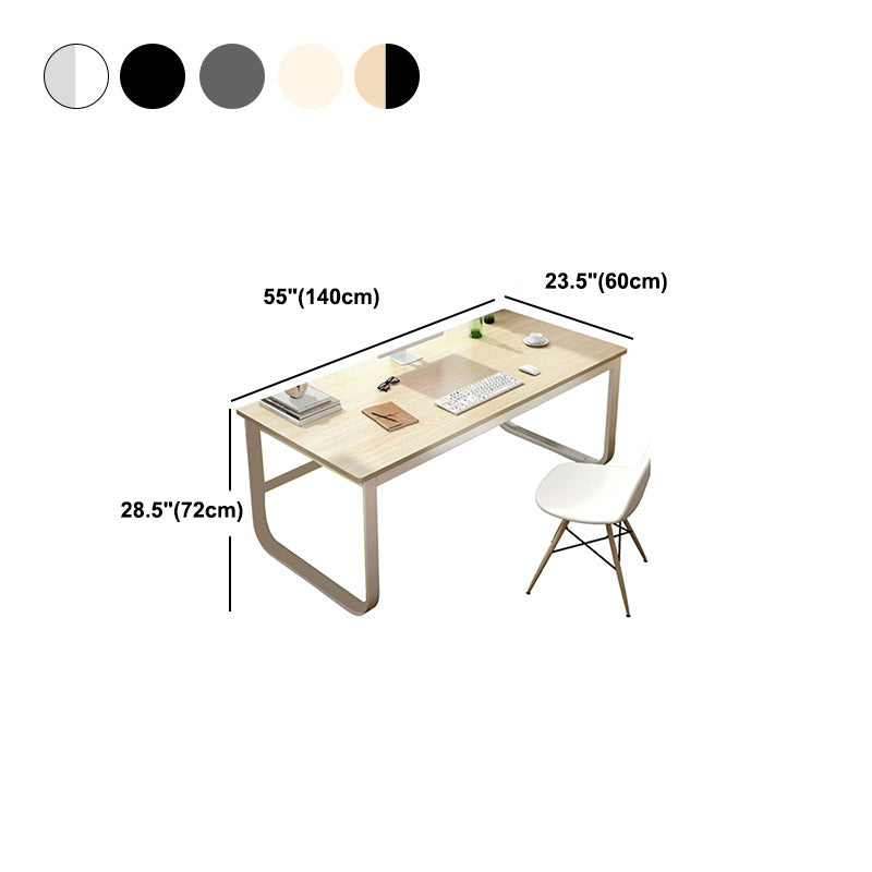 Industrial Office Desk Five-Tone Color   Rectangular Modern Writing Desk