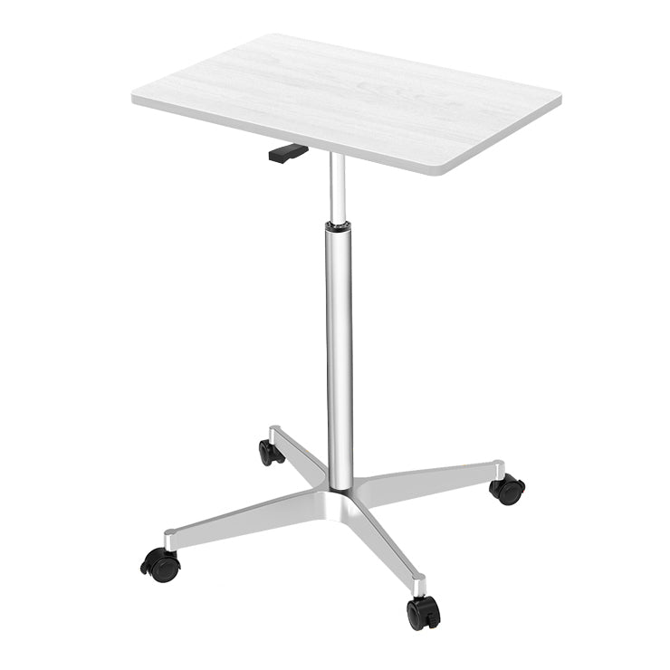 Modern Style Wooden Office Desk Rectangular Adjustable Desk with Caster Wheels