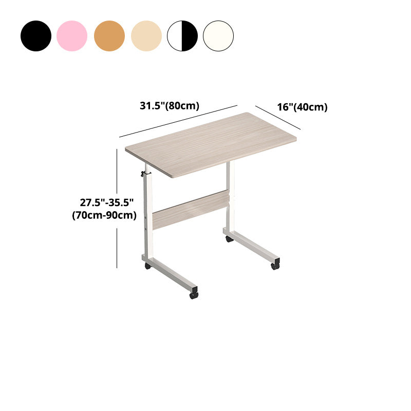 Hight Adjustable Wooden Desk Rectangular Modern & Contemporary Writing Desk