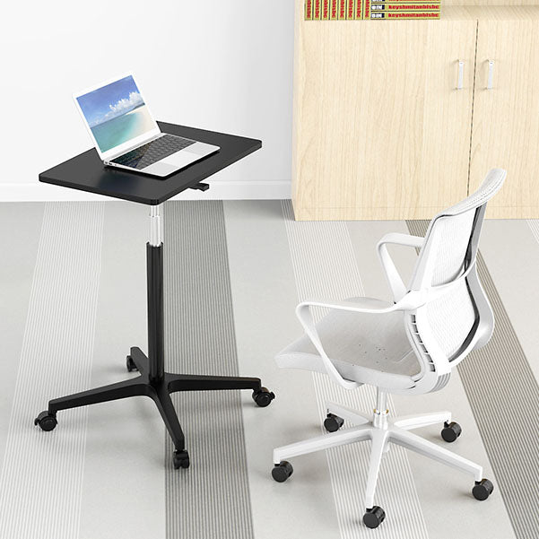 Modern Rectangular Office Desk Height Adjustable Office Desk with Caster Wheels