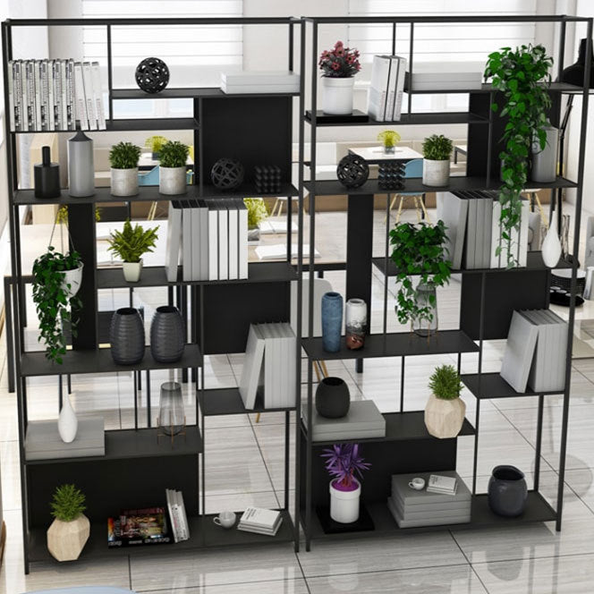 Contemporary Iron Etagere Bookshelf Vertical Office and Living Room Bookcase