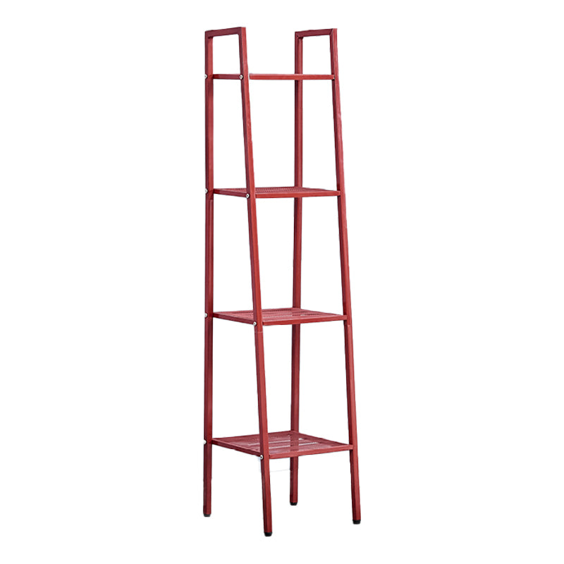 Ladder Bookshelf Metal Contemporary Open Bookcase for Home Office
