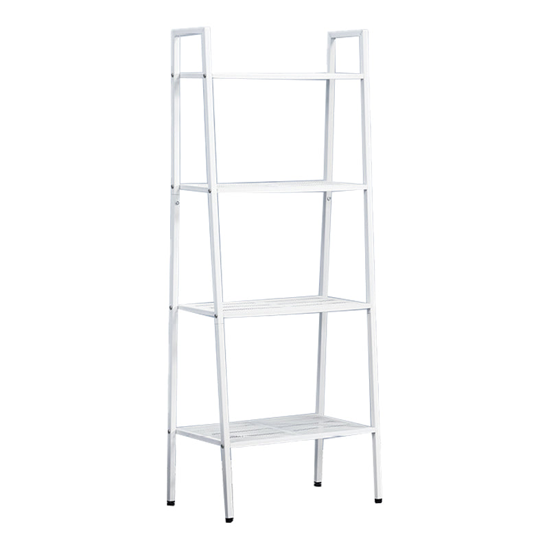 Ladder Bookshelf Metal Contemporary Open Bookcase for Home Office