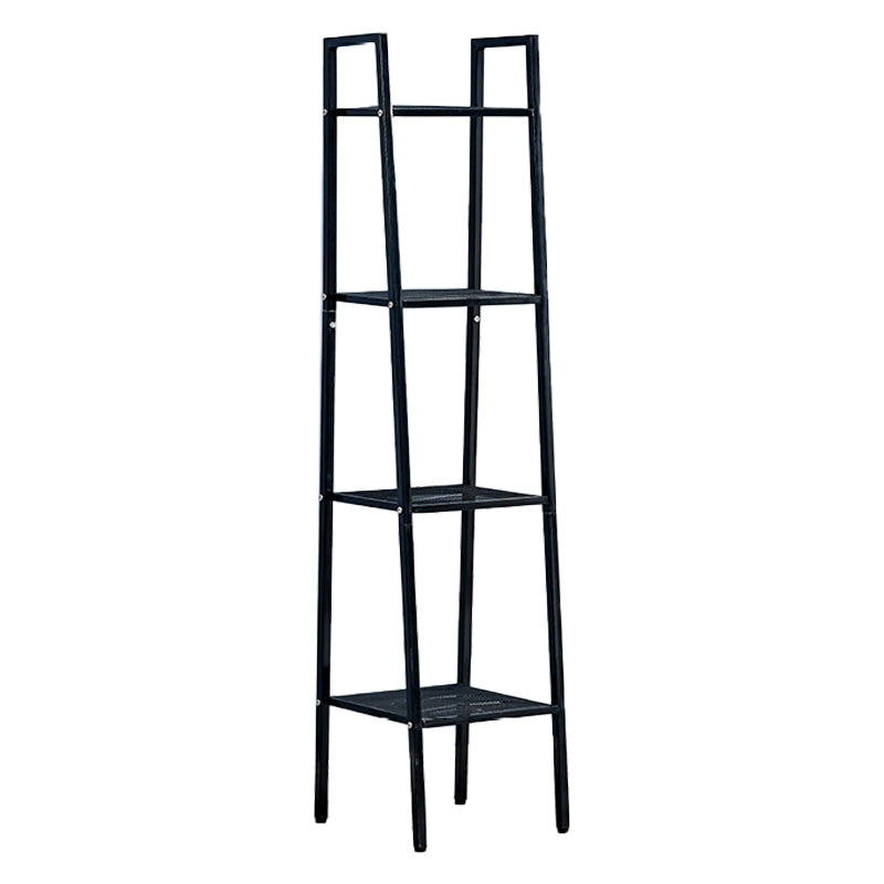 Ladder Bookshelf Metal Contemporary Open Bookcase for Home Office