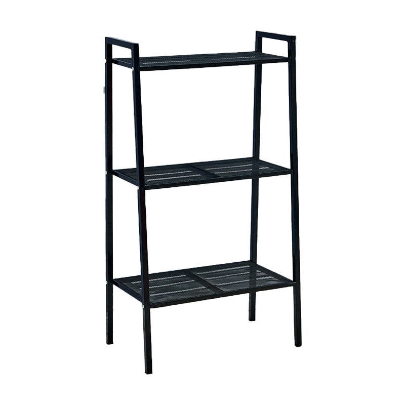 Ladder Bookshelf Metal Contemporary Open Bookcase for Home Office