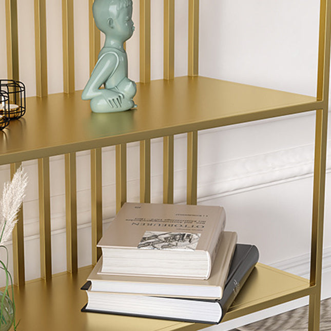 Modern Style Etagere Bookcase Open Back Metal Bookshelf for Home