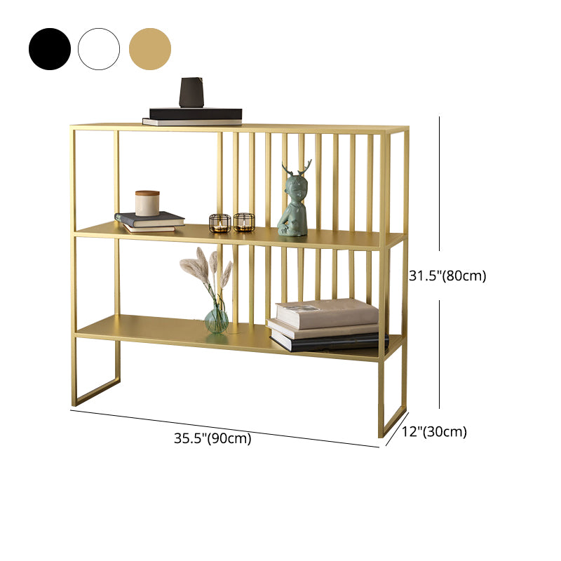Modern Style Etagere Bookcase Open Back Metal Bookshelf for Home