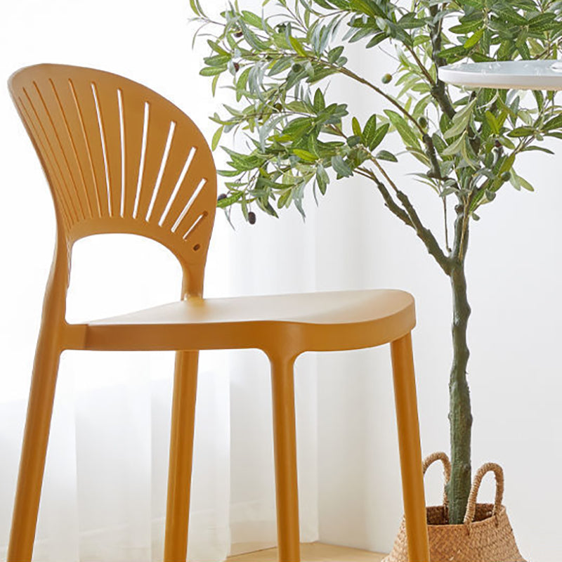 Modern Bar-stool Plastic Counter Bar Stool with Plastic Legs for Kitchen
