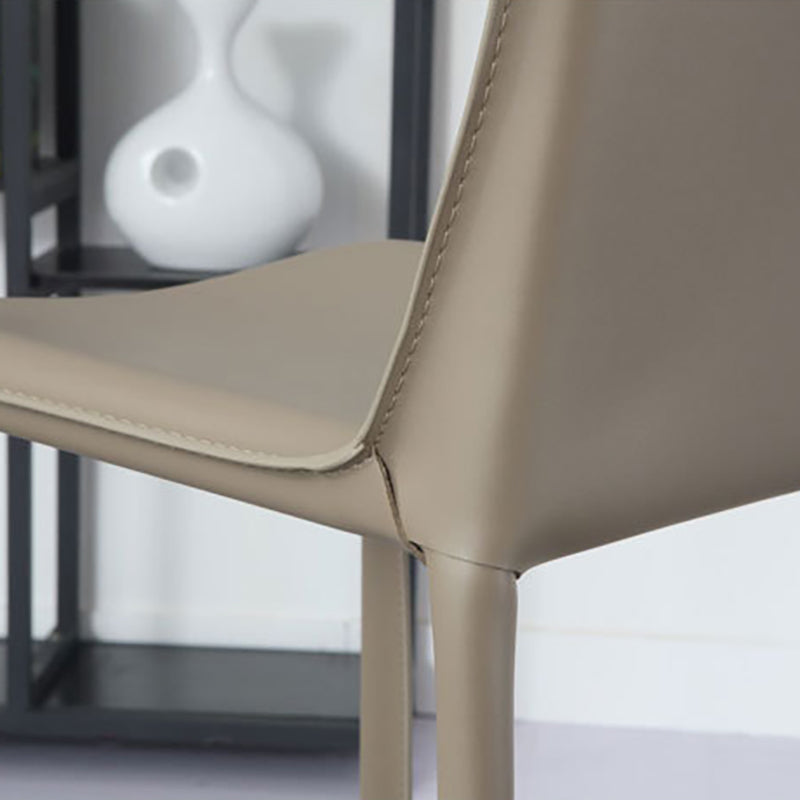 Modern Bar-stool Leather Counter Bar Stool with Metal Legs for Kitchen