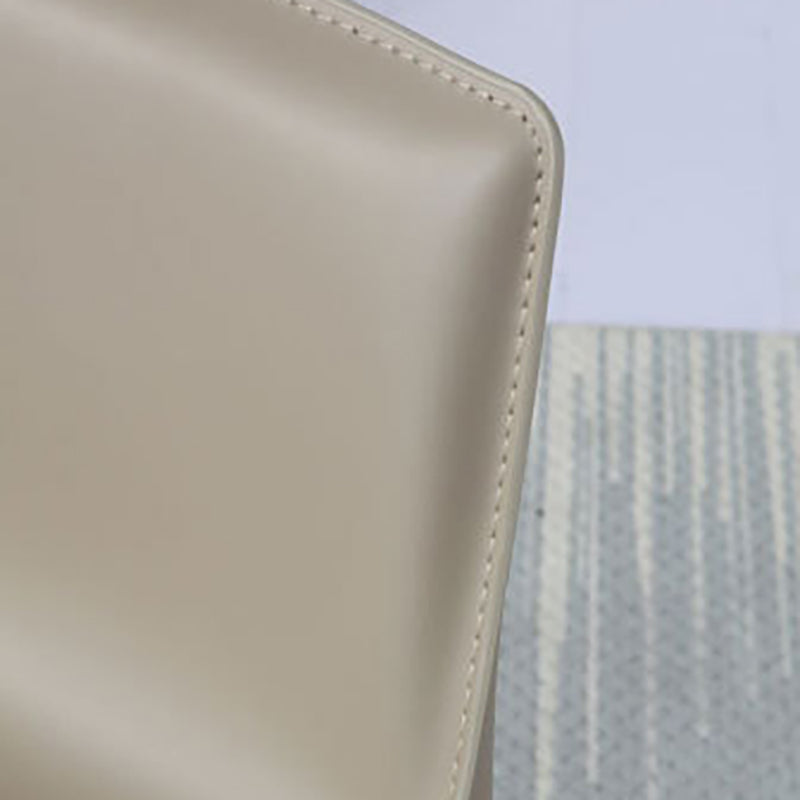 Modern Bar-stool Leather Counter Bar Stool with Metal Legs for Kitchen