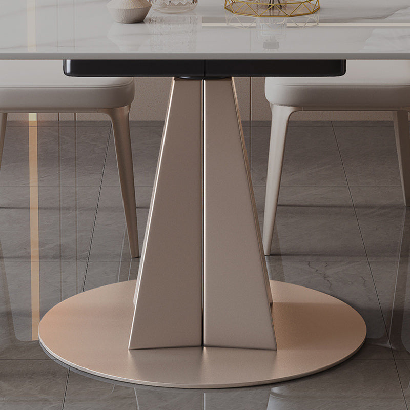 Contemporary 1/2/5/7 Pieces Dining Set Sintered Stone Dining Room Set for Small Space