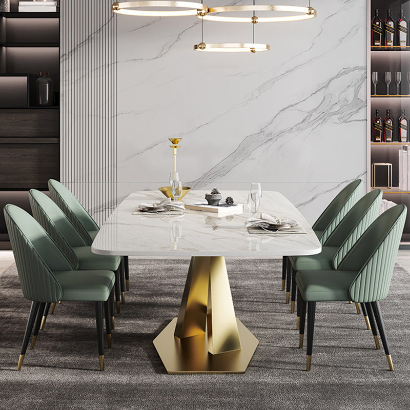 Nordic Glam 1/2/3/4/5/7 Pieces Dining Set Sintered Stone Dining Table Set for Kitchen