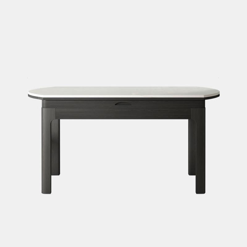 Stone Top Dining Table Contemporary Round Dining Table with 4 Legs