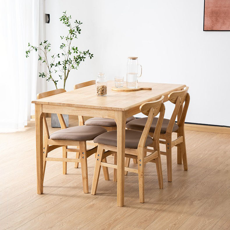 Wood Industrial Kitchen Dining Room Chair Open Back Side Chair
