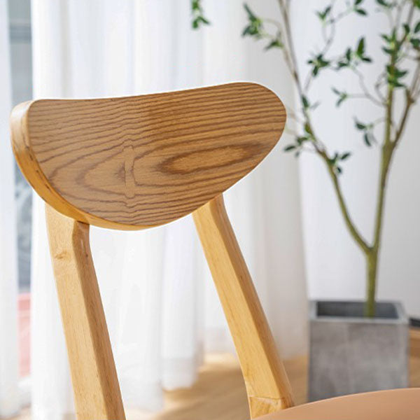 Wood Industrial Kitchen Dining Room Chair Open Back Side Chair
