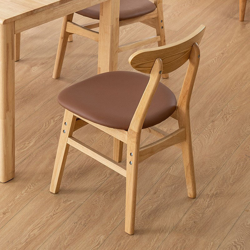 Wood Industrial Kitchen Dining Room Chair Open Back Side Chair