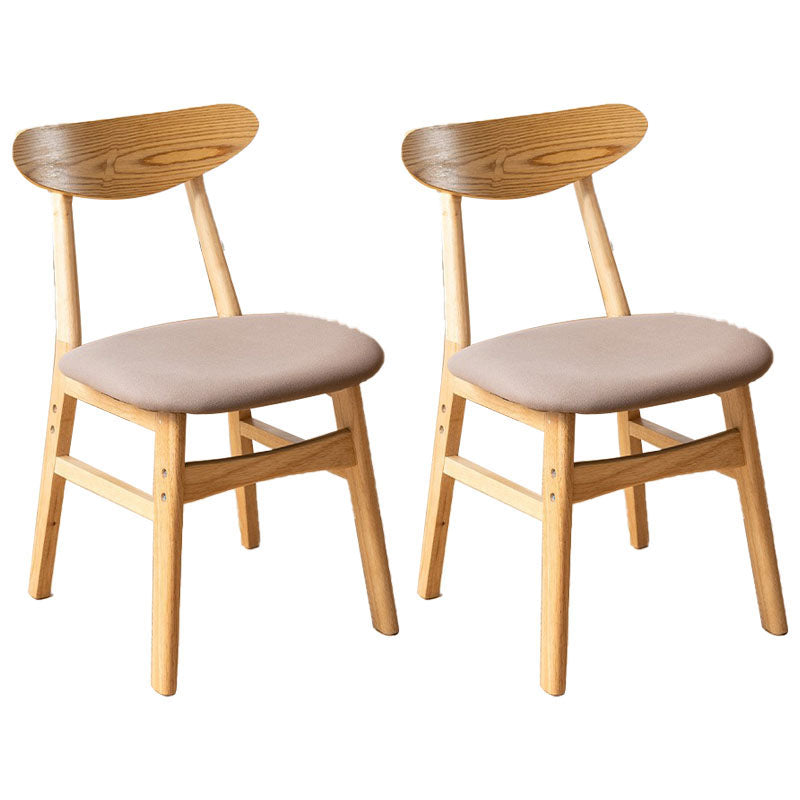 Wood Industrial Kitchen Dining Room Chair Open Back Side Chair