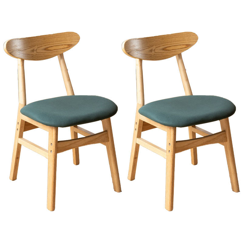 Wood Industrial Kitchen Dining Room Chair Open Back Side Chair