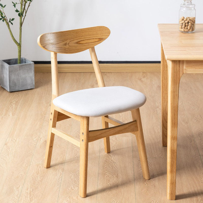 Wood Industrial Kitchen Dining Room Chair Open Back Side Chair