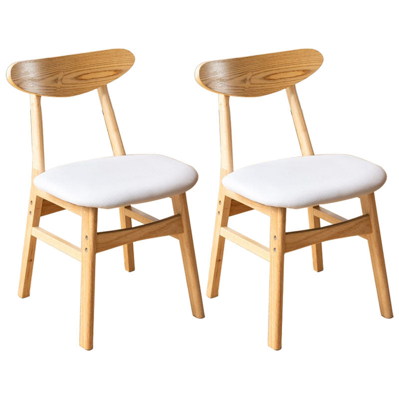 Wood Industrial Kitchen Dining Room Chair Open Back Side Chair