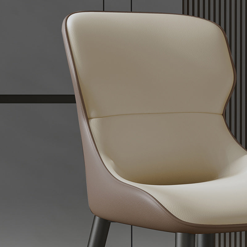 Modern Dining Room Chairs Armless Leather Dining Chairs for Home