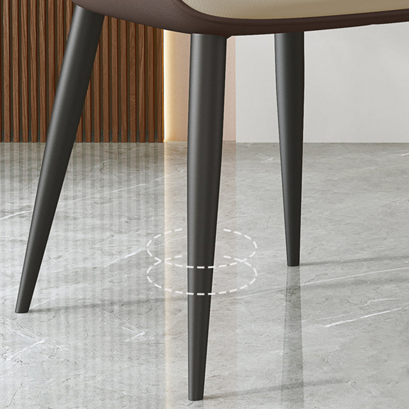 Modern Dining Room Chairs Armless Leather Dining Chairs for Home