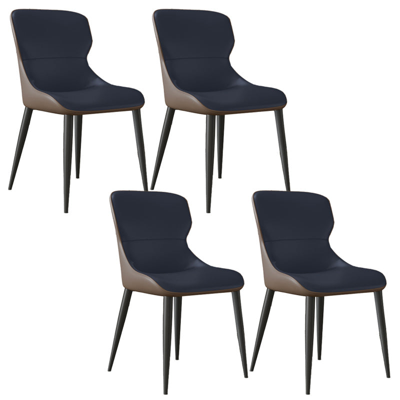 Modern Dining Room Chairs Armless Leather Dining Chairs for Home