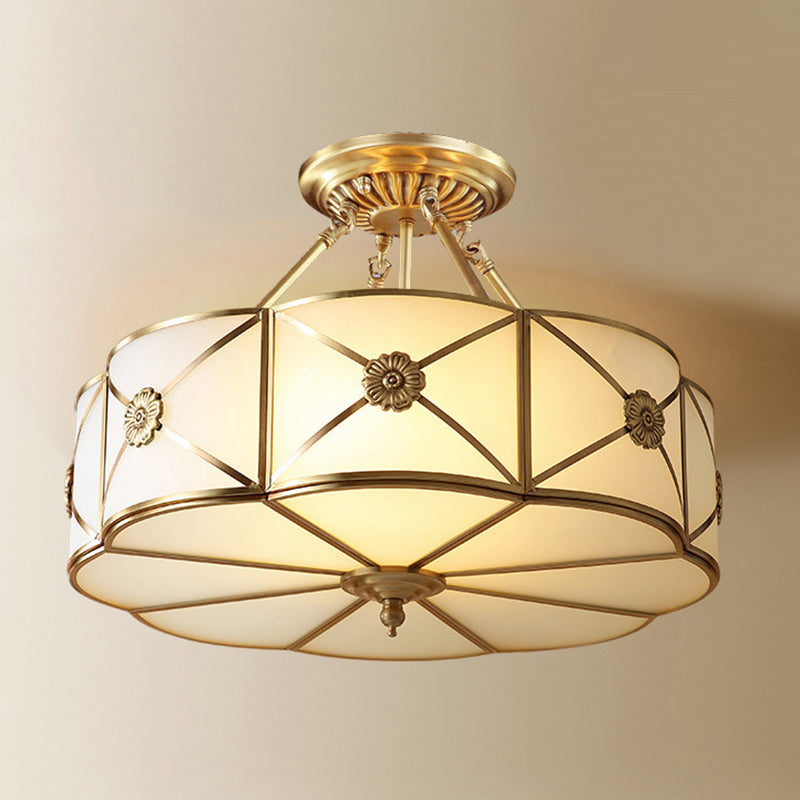 Glass Ceiling Light Fixture Minimalist Style Ceiling Flush Mount