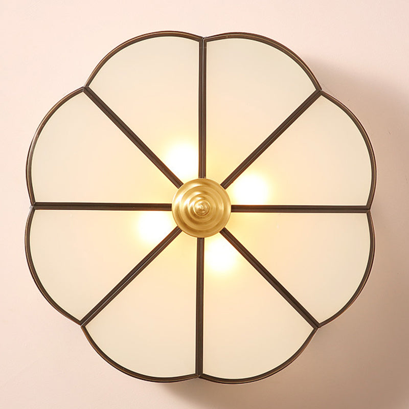 Glass Ceiling Light Fixture Minimalist Style Ceiling Flush Mount