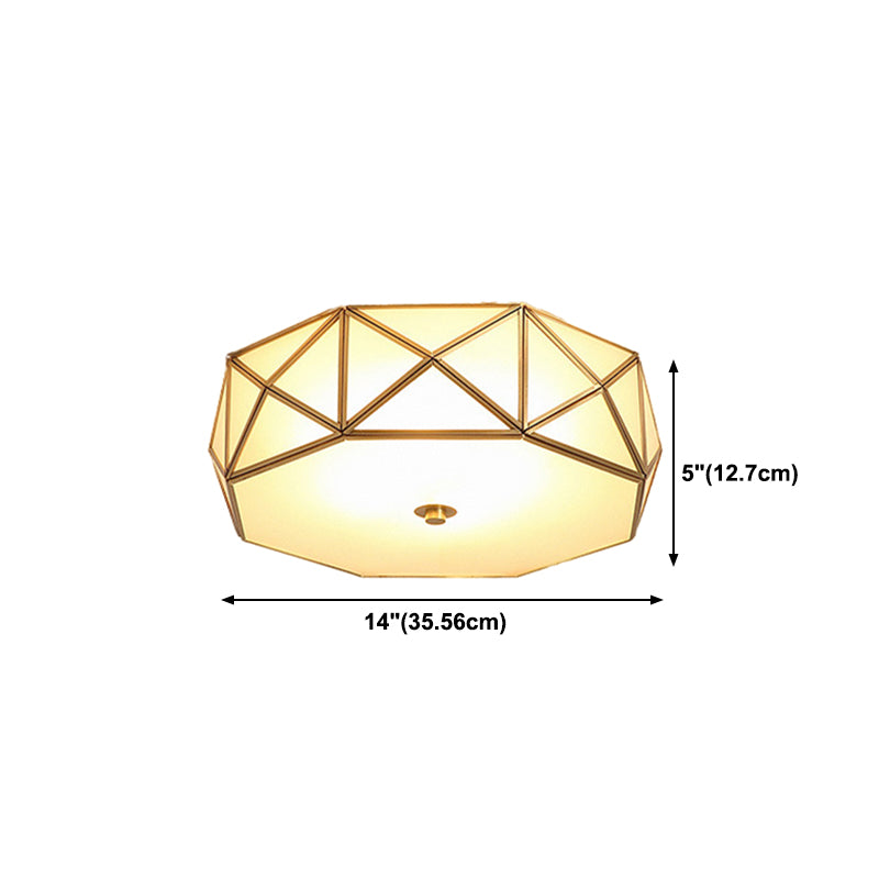Glass Ceiling Light Fixture Minimalist Style Ceiling Flush Mount