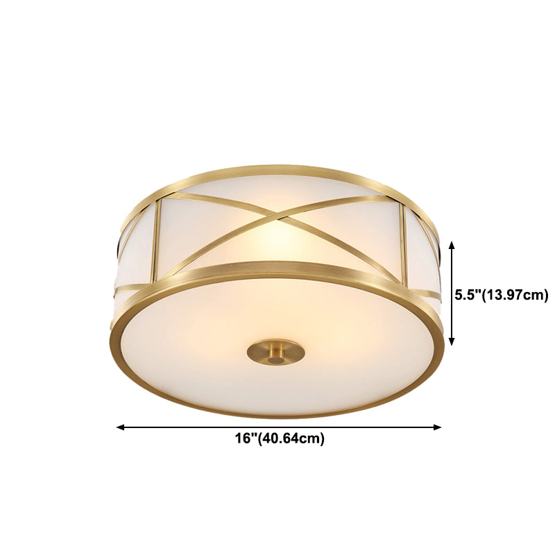 Glass Ceiling Light Fixture Minimalist Style Ceiling Flush Mount