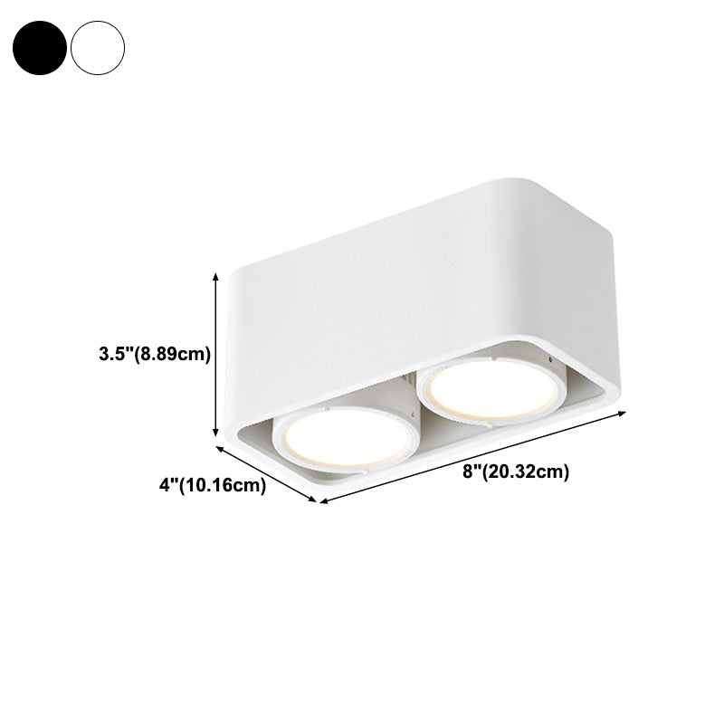 Modern Simple Style Aluminum Ceiling Light Metal Shade Geometry Ceiling Lamp for Bedroom