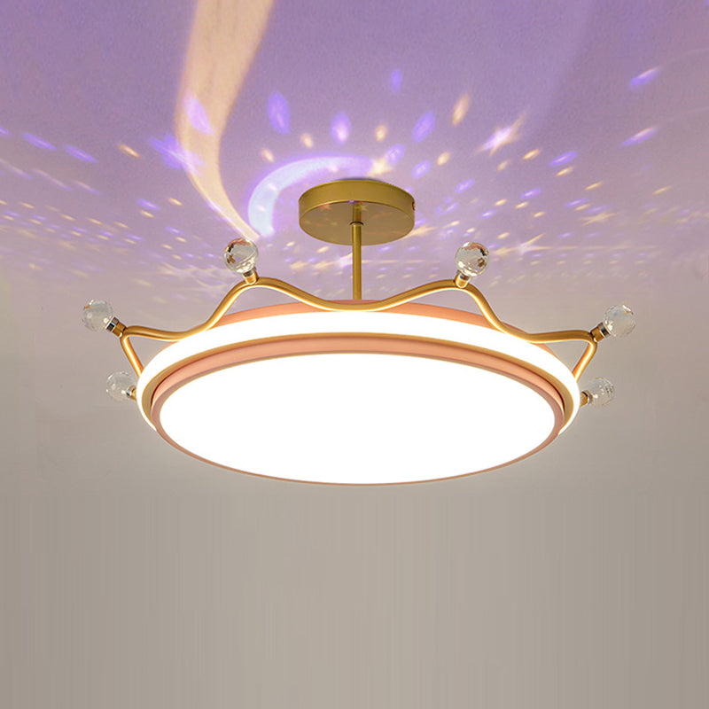 Modern Style LED Ceiling Light Colorful Flush Mount Light Fixture for Bedroom