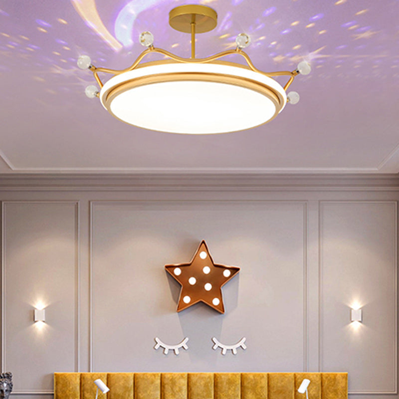 Modern Style LED Ceiling Light Colorful Flush Mount Light Fixture for Bedroom