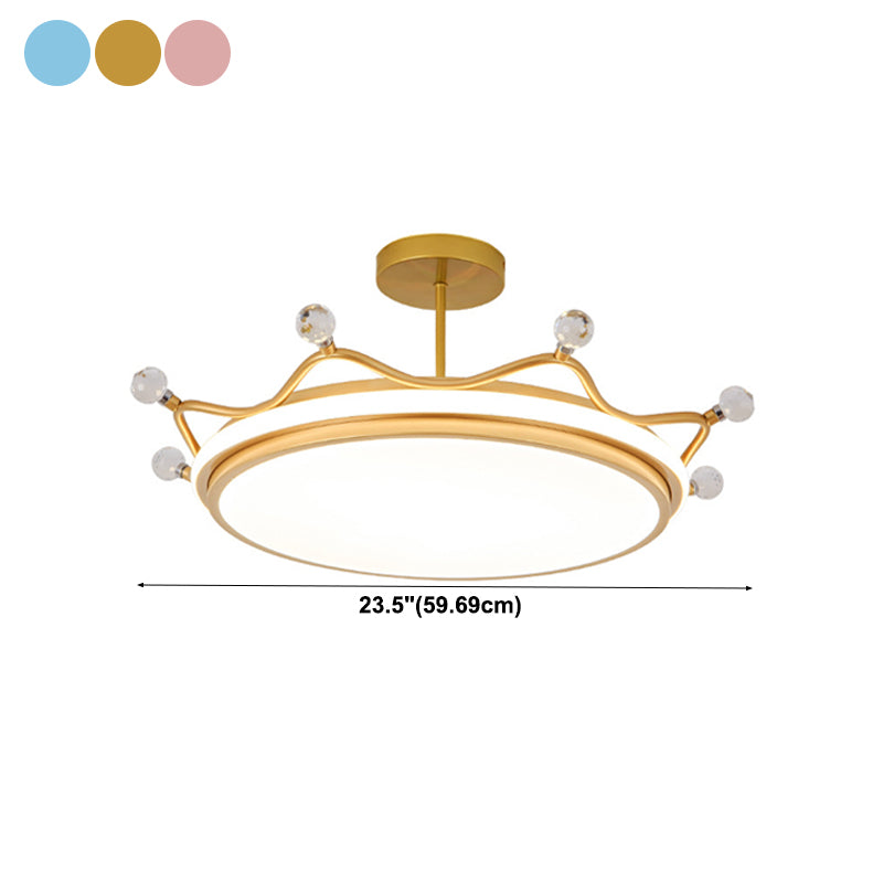 Modern Style LED Ceiling Light Colorful Flush Mount Light Fixture for Bedroom