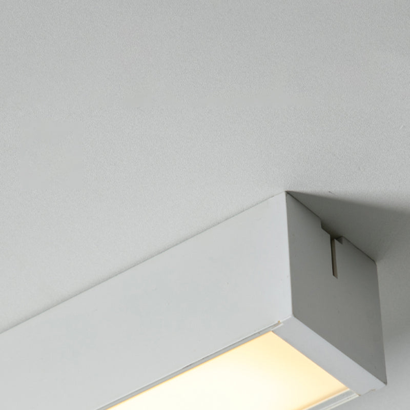 Modern Style Linear Flush Mount Light Metal 1-Light Flush Ceiling Lights