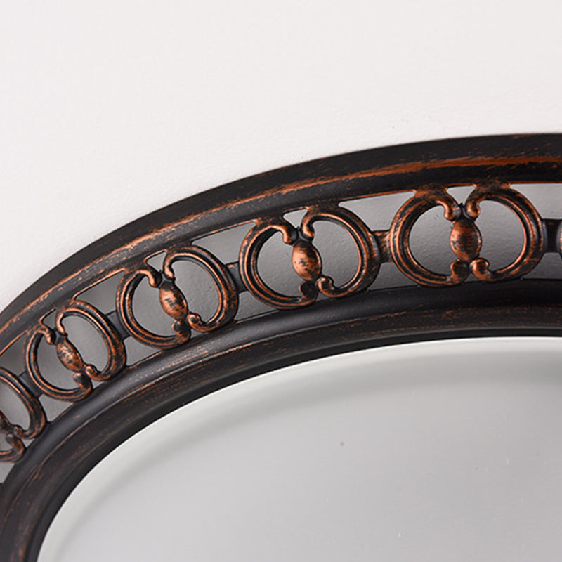 Modern Style Round Flush Mount Light Metal 2-Light Flush Ceiling Lights