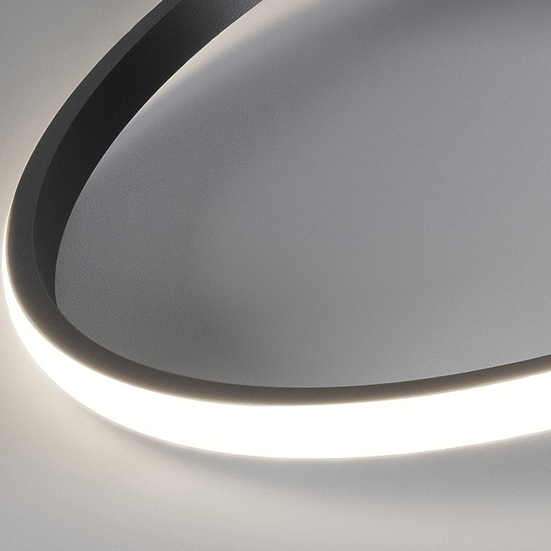 Modern Style Linear Shape Ceiling Fixtures Metal 3 Light Flush Ceiling Light Fixtures