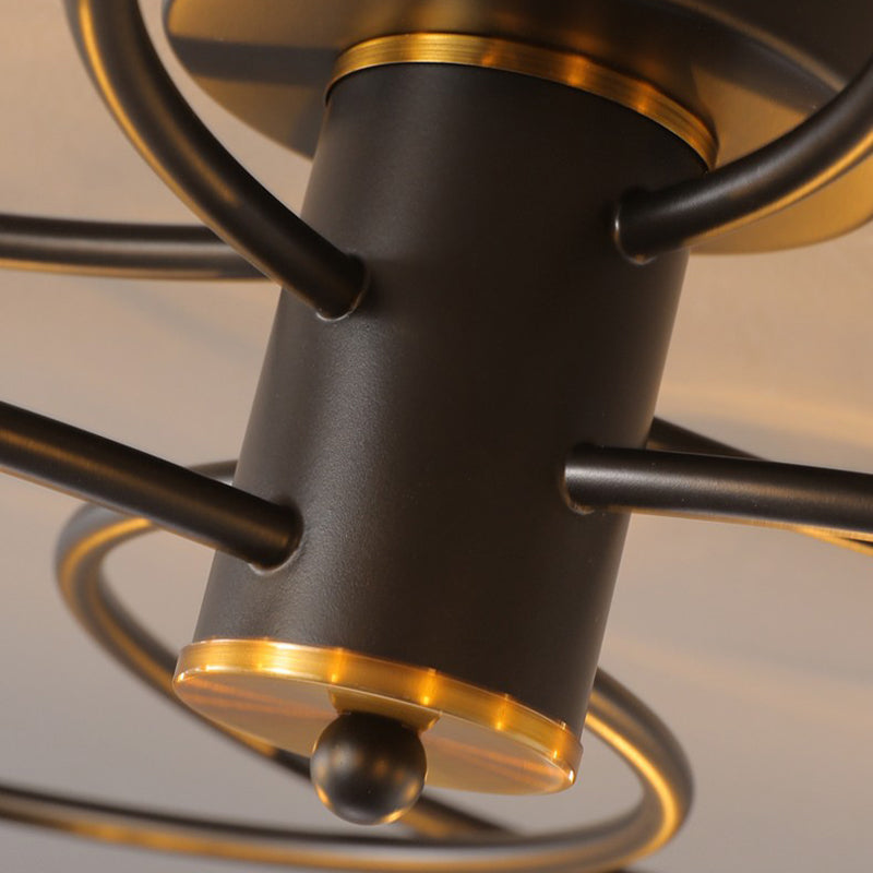 Modern Style Spherical Shape Ceiling Light Glass Multi Light Ceiling Light for Restaurant
