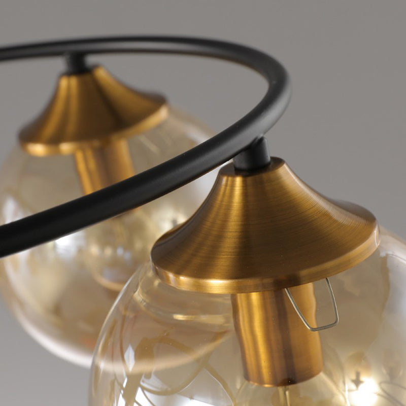 Modern Style Spherical Shape Ceiling Light Glass Multi Light Ceiling Light for Restaurant