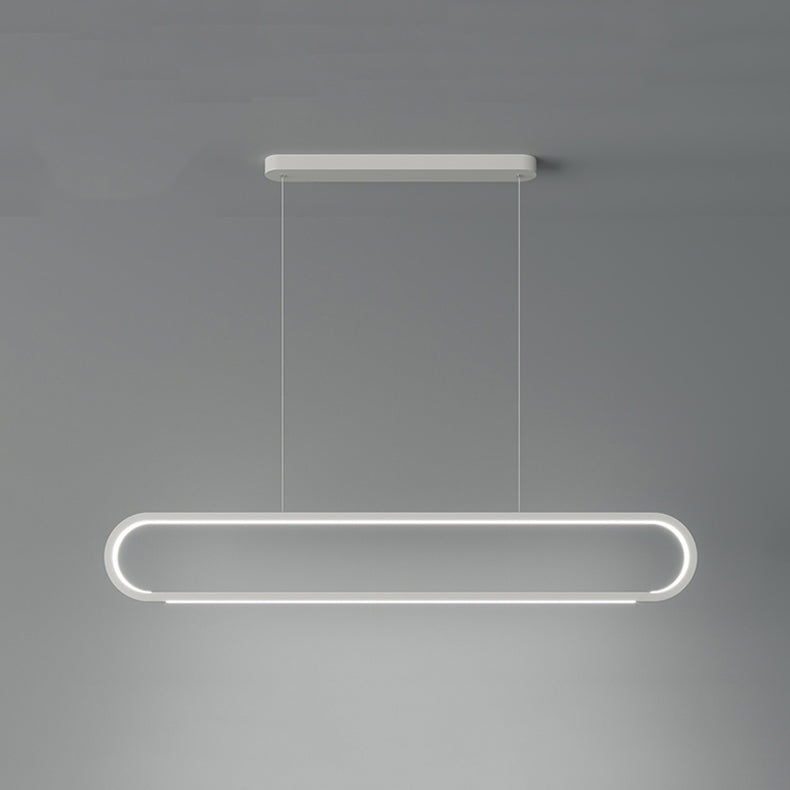 Linear Shape Island Pendants Contemporary Style Metal 2 Light Island Pendant Lights