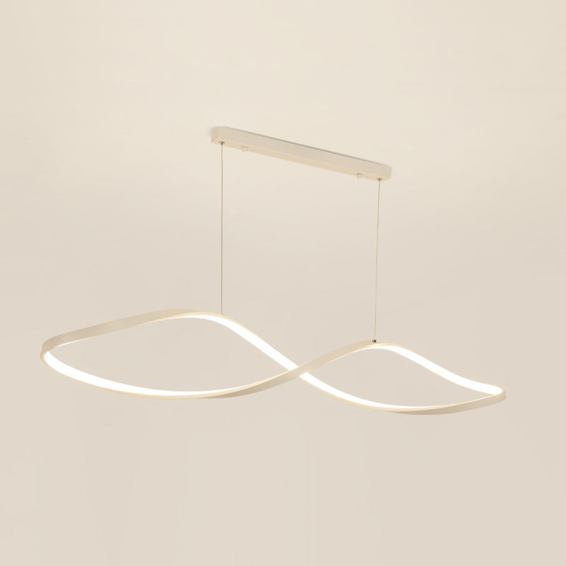 Linear Shape Island Pendant Contemporary Style Metal 1 Light Island Pendant Light