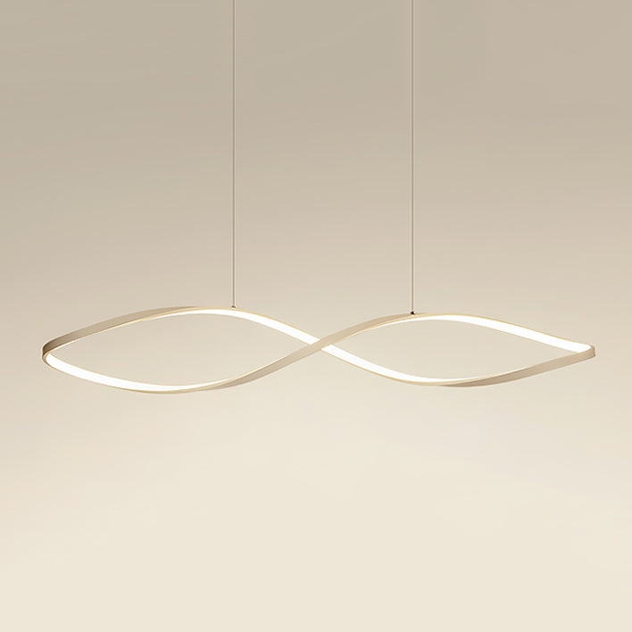 Linear Shape Island Pendant Contemporary Style Metal 1 Light Island Pendant Light